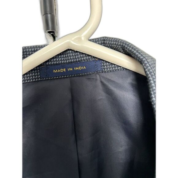 MACY'S CLUB ROOM Tweed Two-Button Sports Jacket Blazer Gray Size 40R - Picture 9 of 12